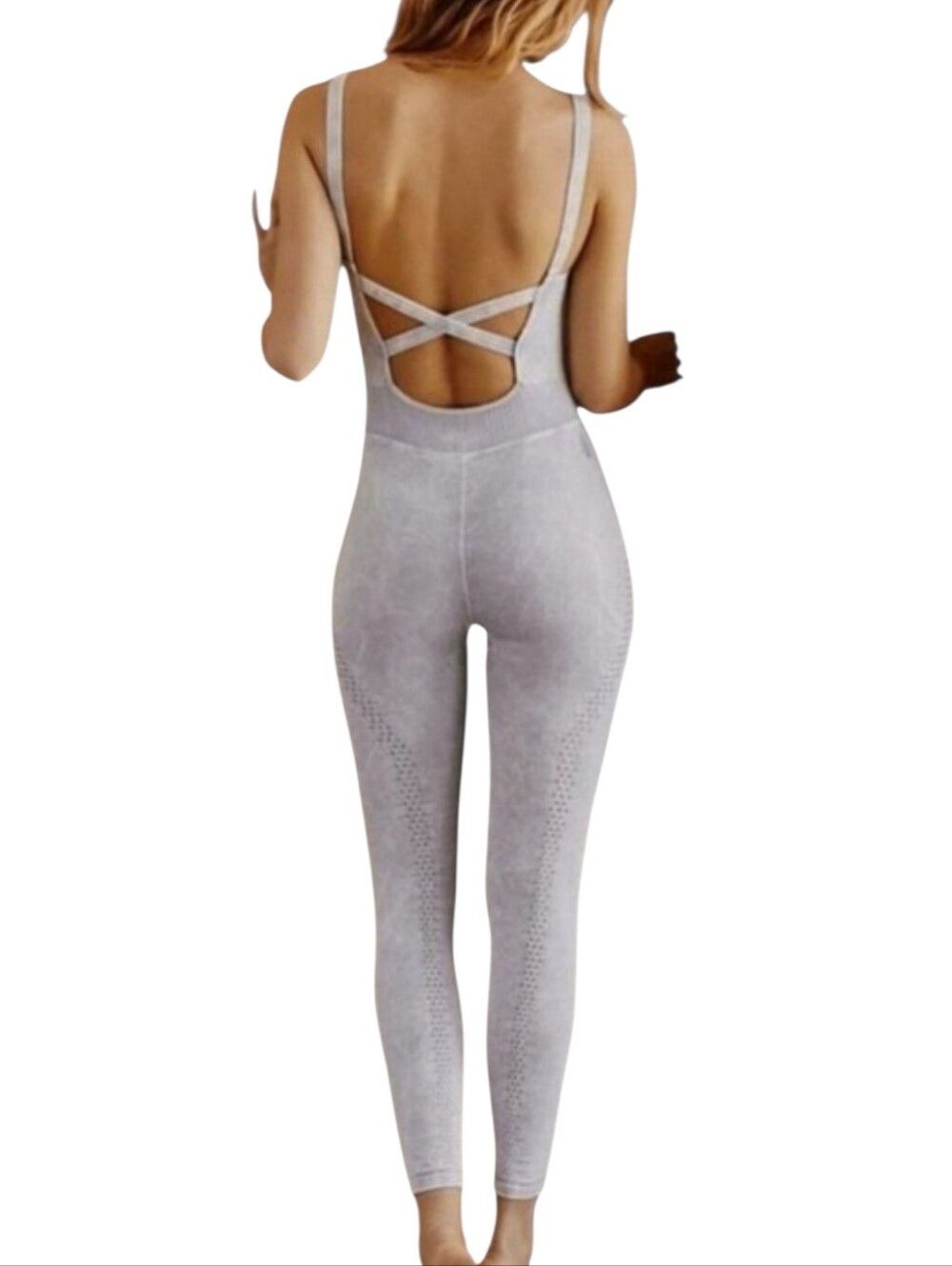 NWOT FP Movement Good Karma Onesie Ice Gray